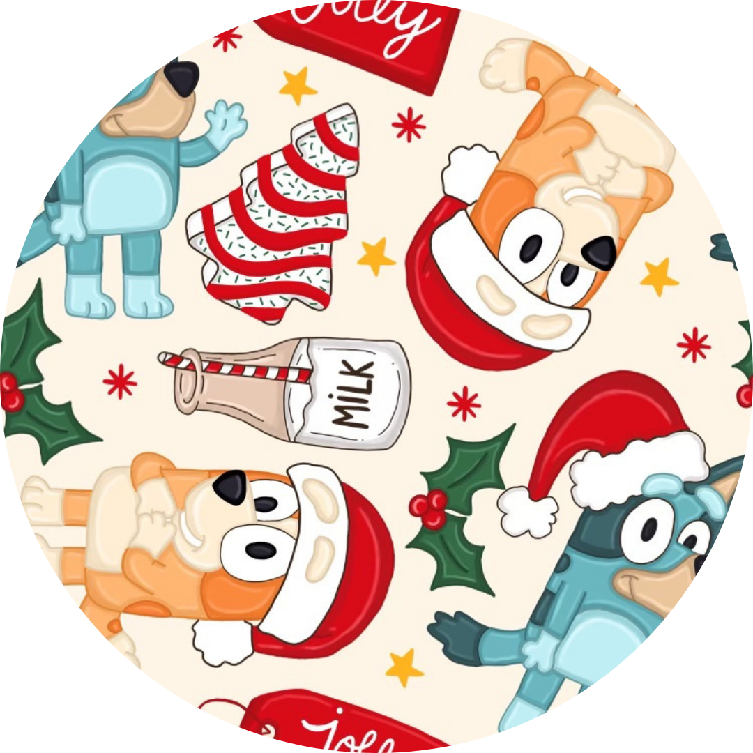 Christmas With The Heelers Bamboo Adult Jogger Style Pants