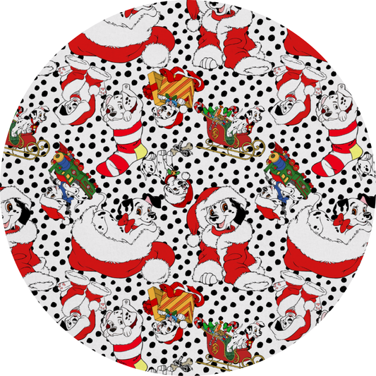 Dalmatian Christmas Minky Plush Blanket