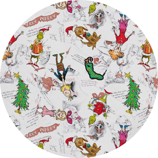 Storybook Grump Christmas Minky Plush Blanket