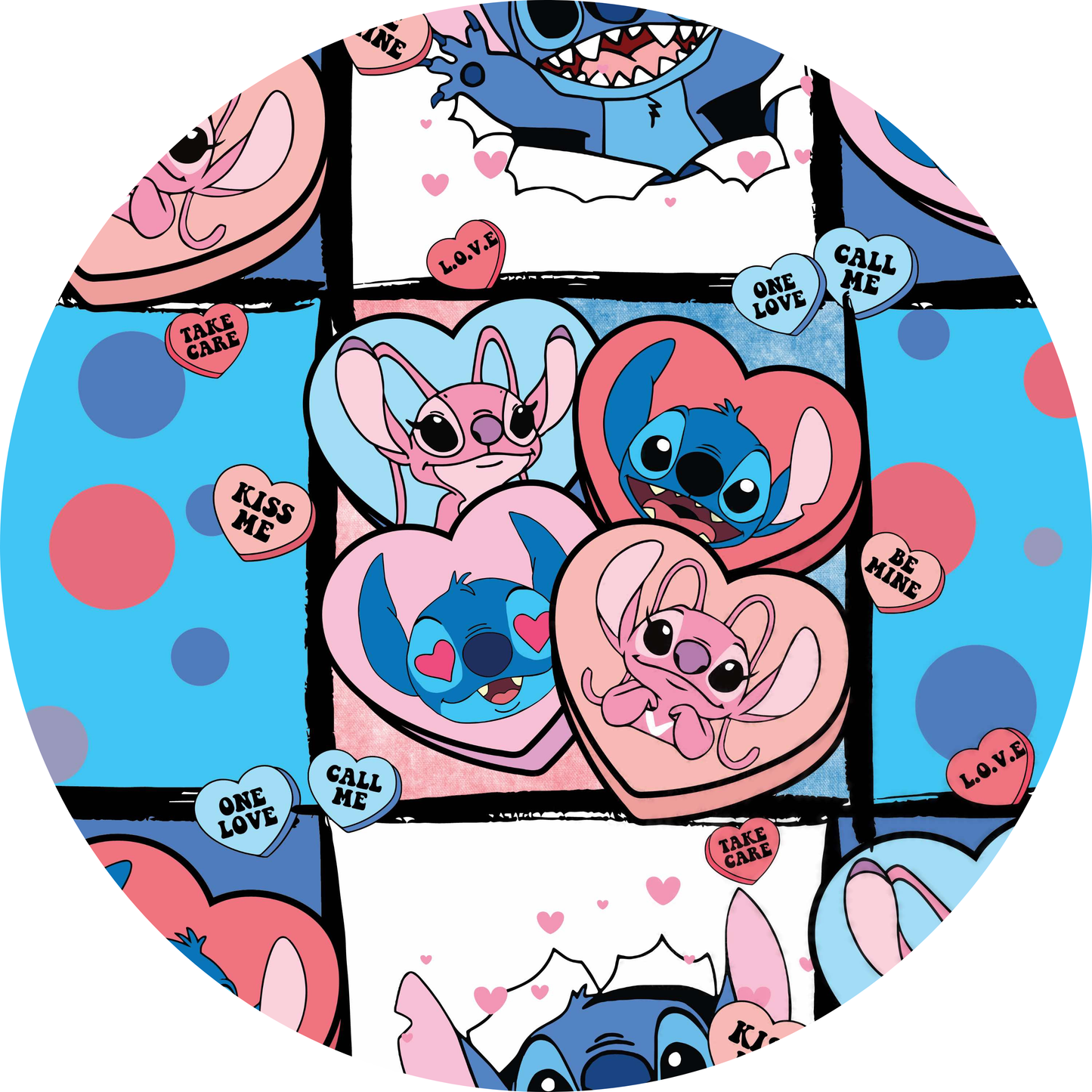 Stitch Love Bamboo Short Sleeve Two Piece Pajama Set