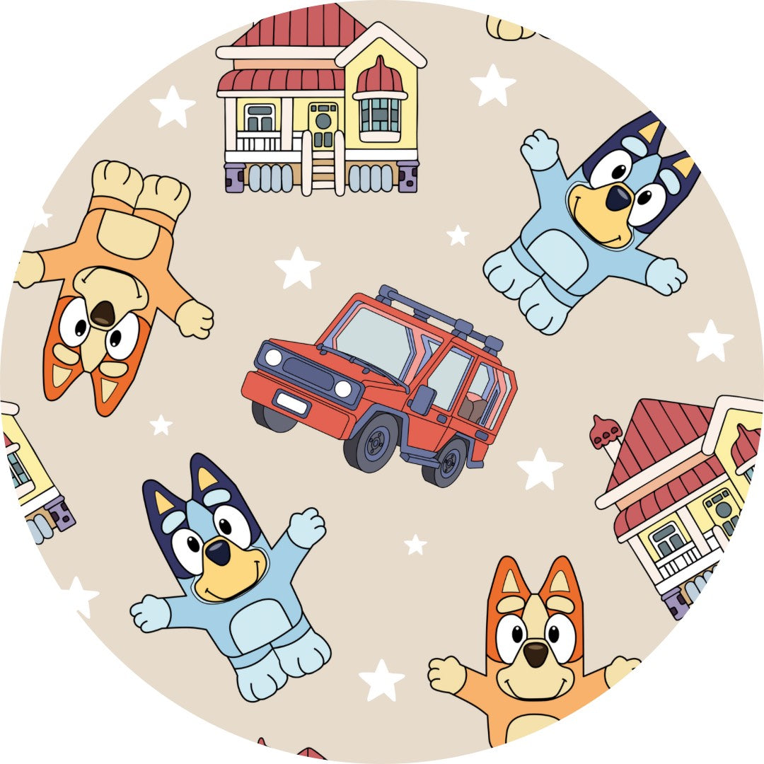 Blue Heelers Tiny People Bamboo Bow Headband