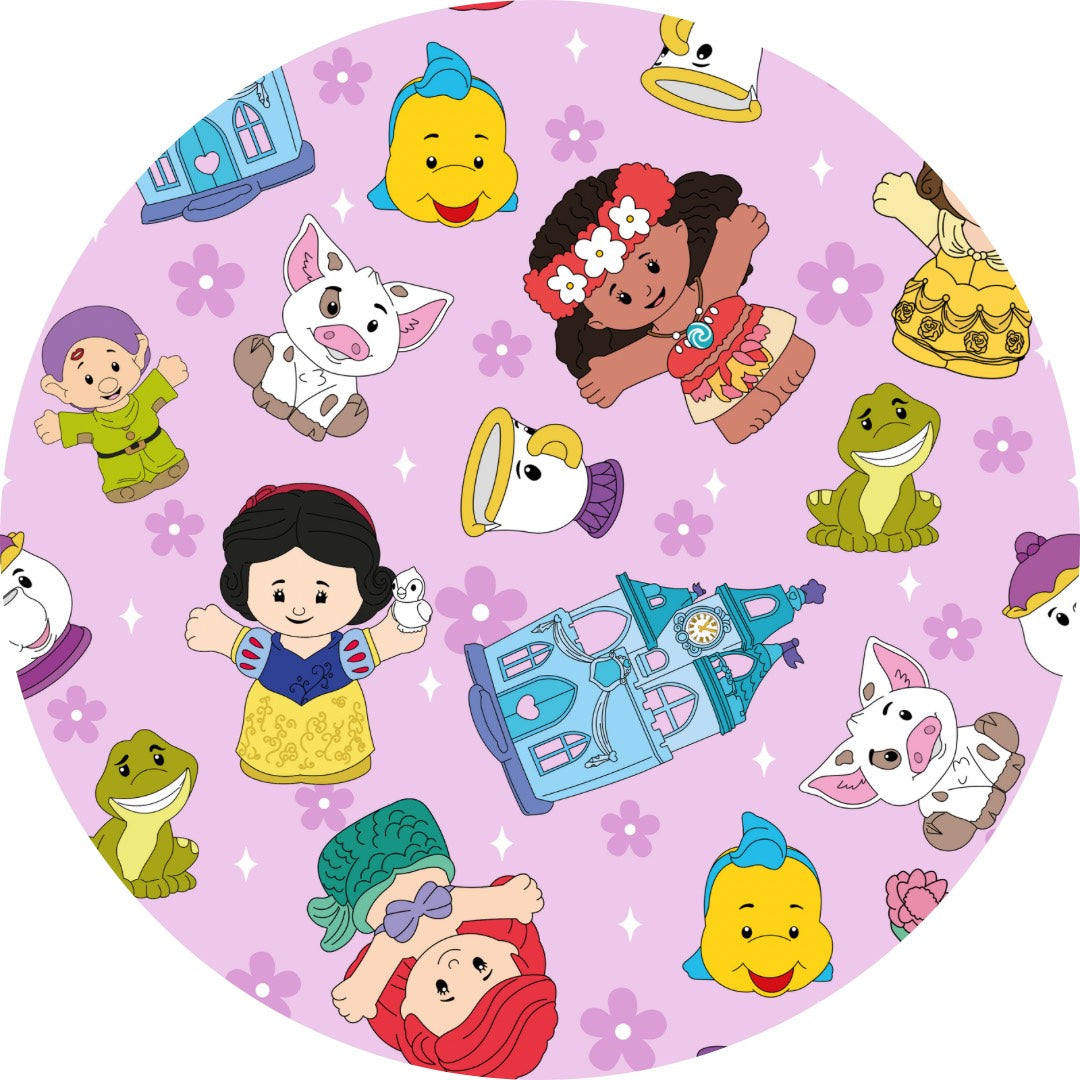 Purple Princess Tiny People 50X50 Ruffle Bamboo Blanket