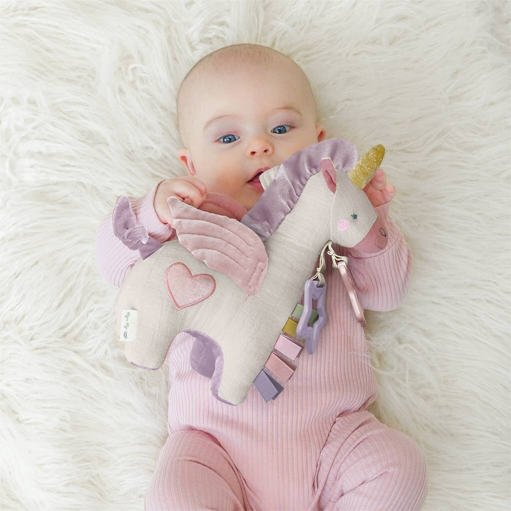 Itzy Ritzy Bespoke Link & Love™ Pegasus Activity Plush with Teether Toy