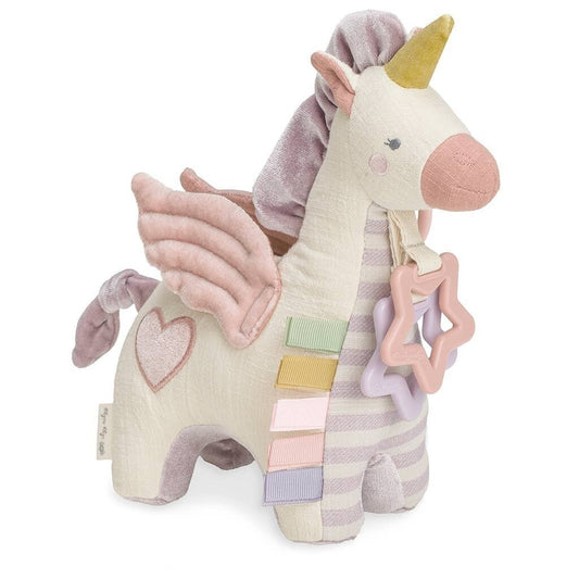 Itzy Ritzy Bespoke Link & Love™ Pegasus Activity Plush with Teether Toy