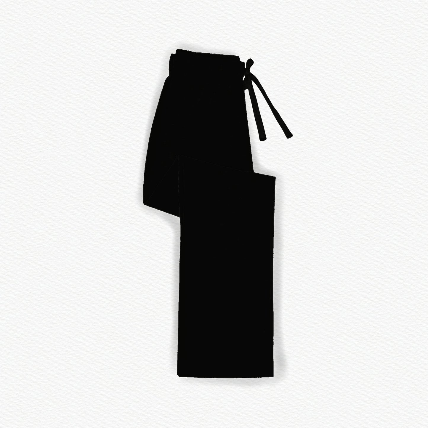 Storytime Scares Solid Black Bamboo Adult Straight Leg Pants