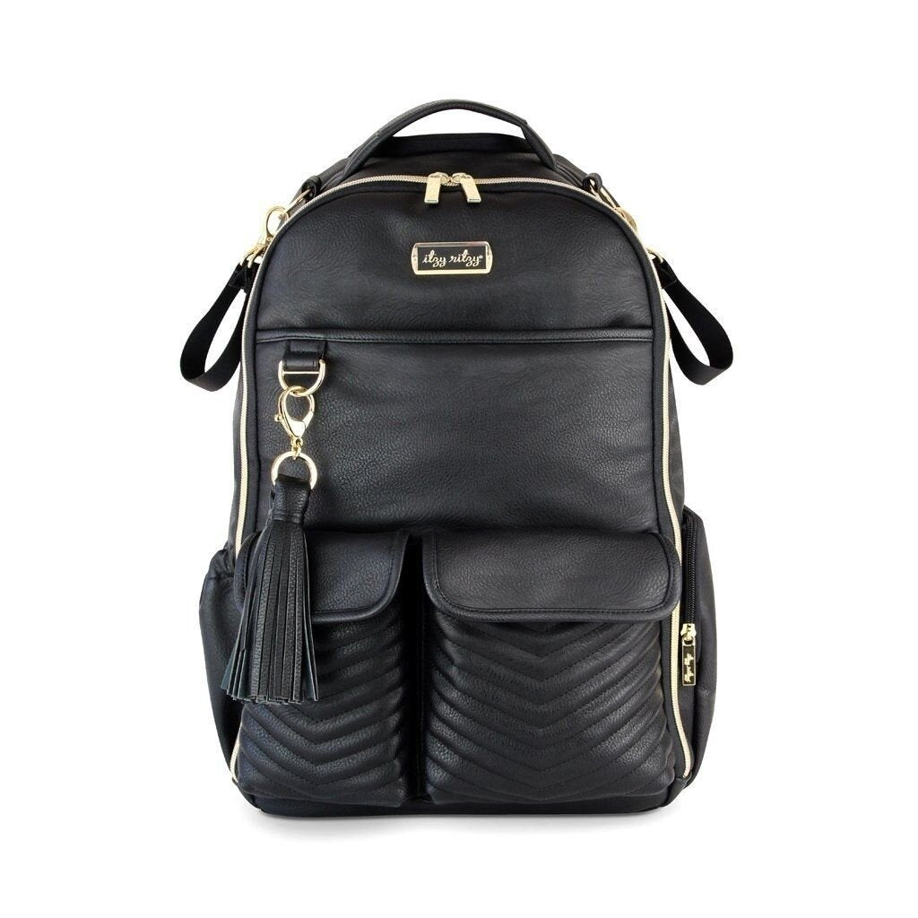 backpack diaper bag vegan leather Boss Backpack Diaper Bag Baby Essentials In Jetsetter By Itzy Ritzy Ve – Little Britches Children's Boutique