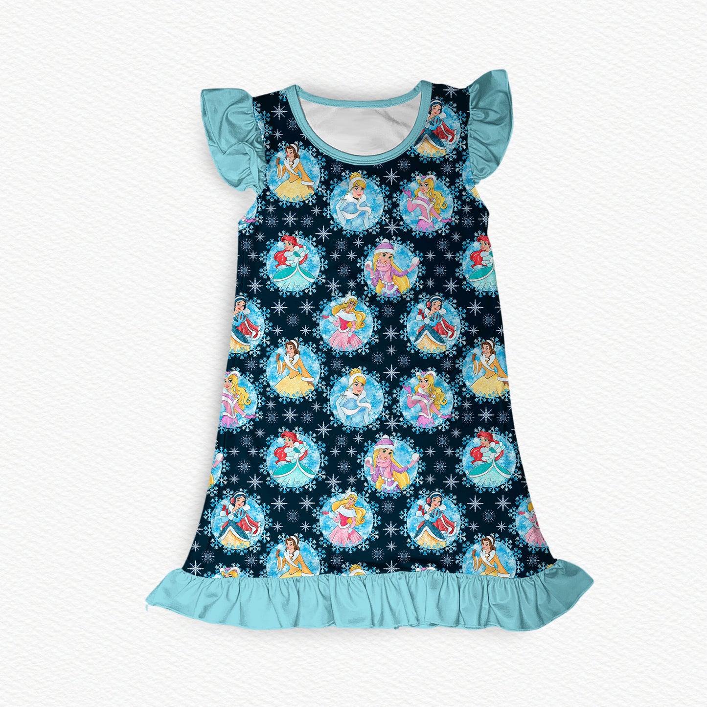Holiday Magic Flutter Sleeve Bamboo Short Sleeve Nightgown