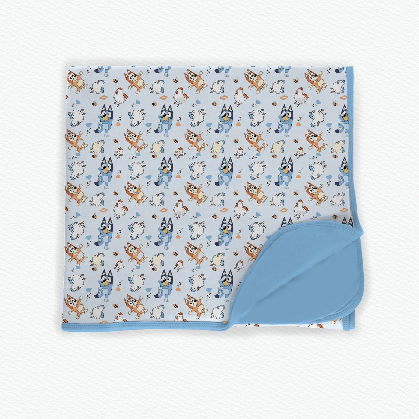 Heeler Chickens 2.0 Double Layered Bamboo Blanket