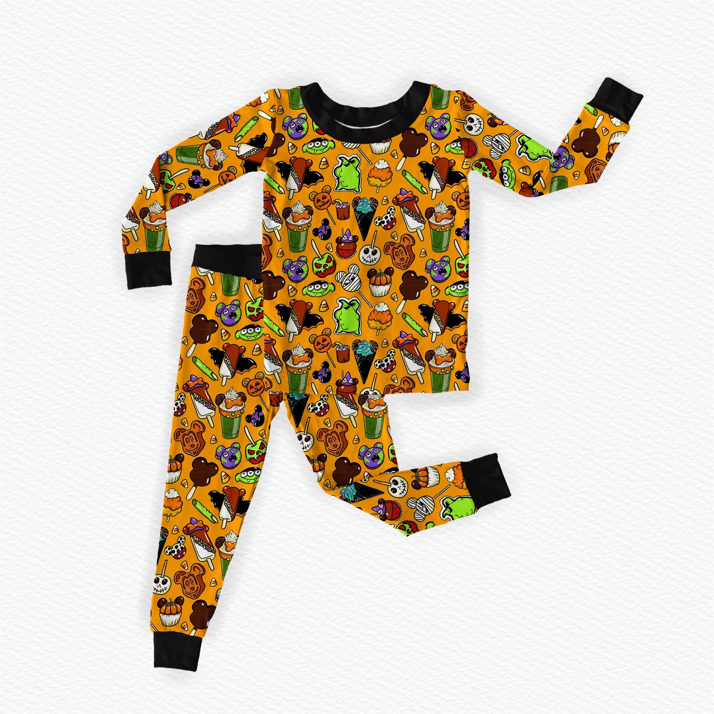 Candy Cauldron Bamboo Long Sleeve Two Piece Pajama Set