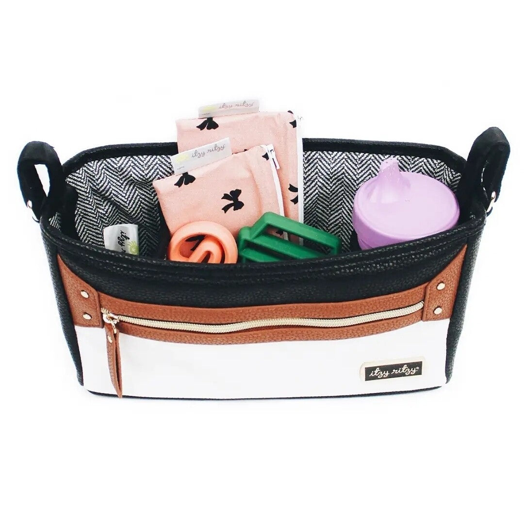 Itzy Ritzy Stroller Organizer - Coffee & Cream