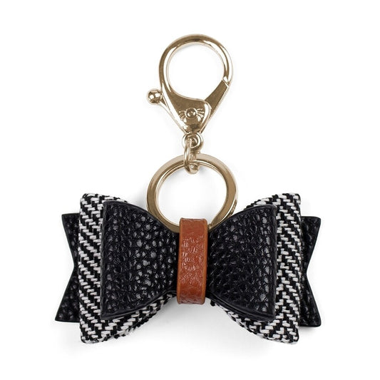 Itzy Ritzy Coffee & Cream Boss Bow™ Keychain Charm