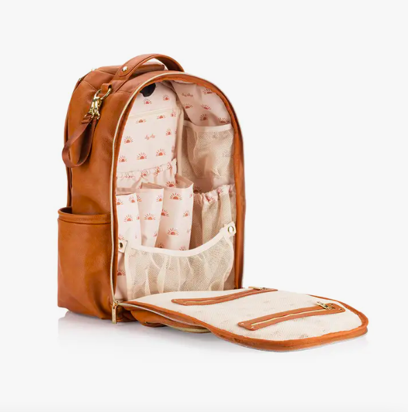 Cognac Boss Plus™ Backpack Diaper Bag