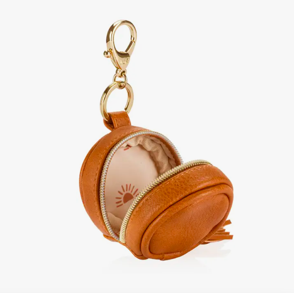 Cognac Diaper Bag Charm Pod Keychain