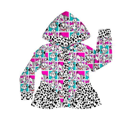 Dalmatian 101 Bamboo Ruffle Zip Up Jacket