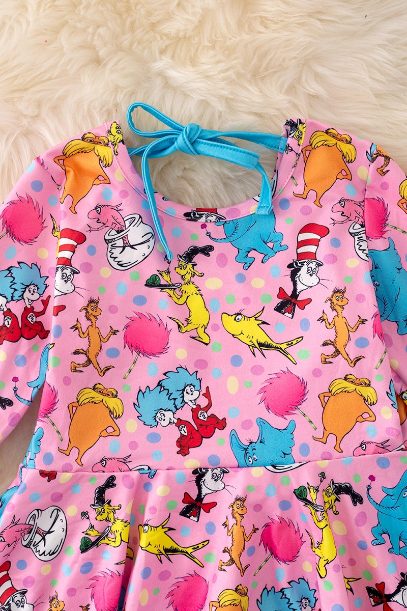 Storytime Pink Top & Bottoms Set with Fur Bells