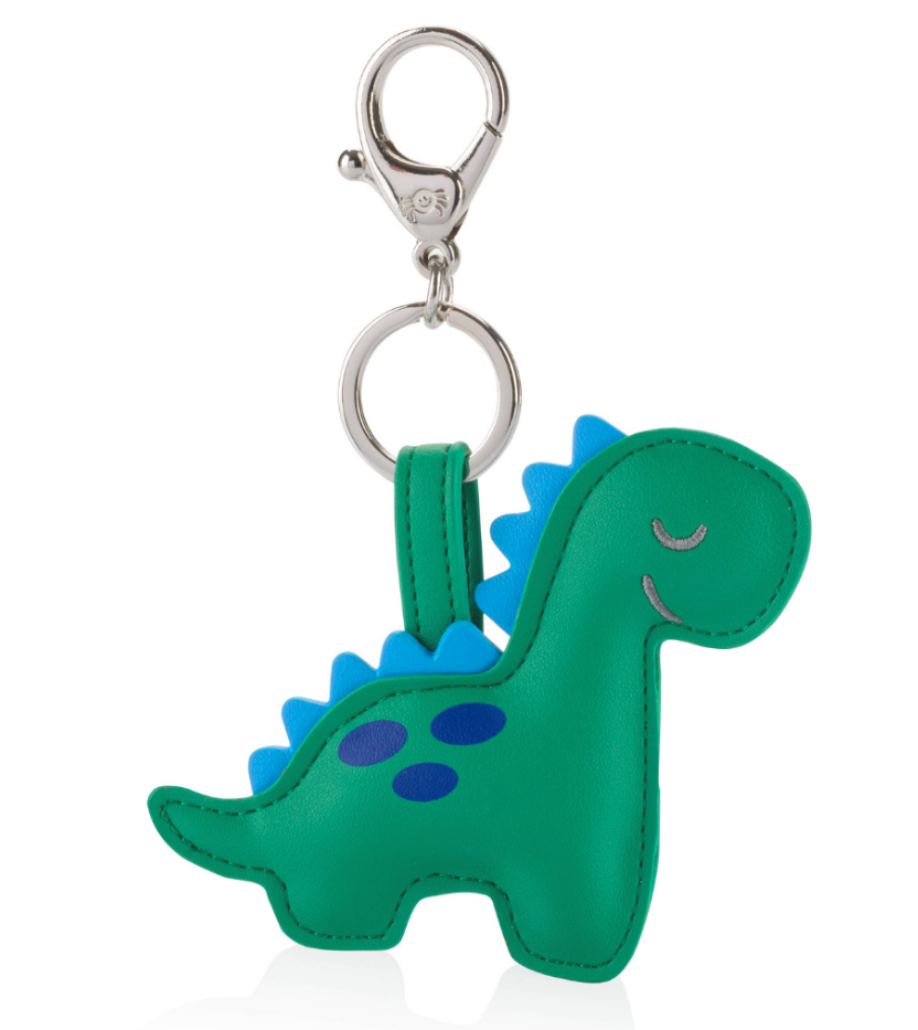 Itzy Ritzy - NEW Green Dino Charm Keychain
