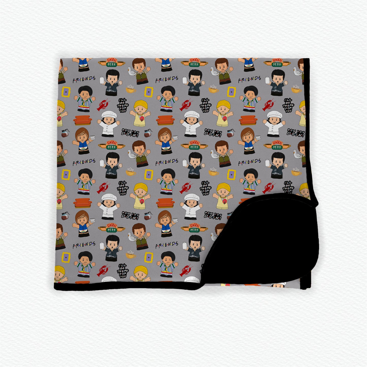 "PIVOT!" Tiny People Bamboo Blanket