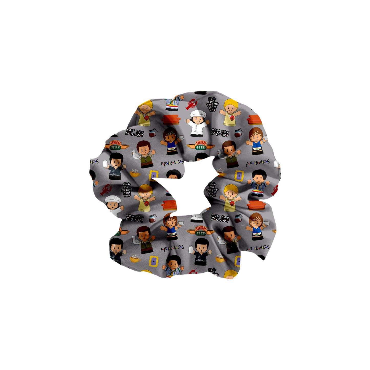 "PIVOT!" Tiny People Bamboo Scrunchie