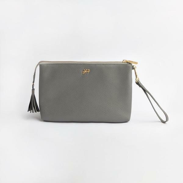 Freshly Picked Zip Pouch- Stone