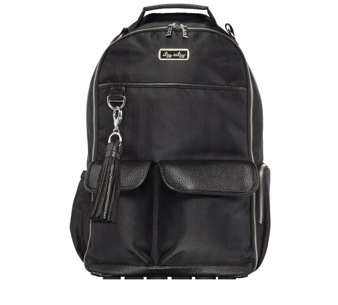 Boss Backpack Diaper In Herringbone