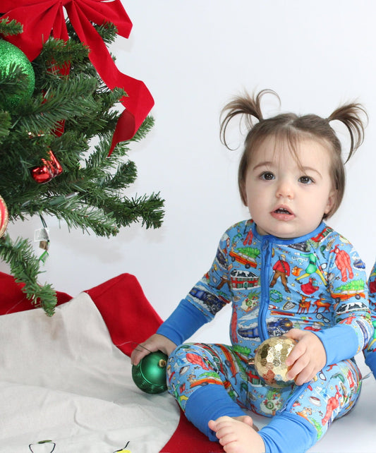 Classic Christmas Films Bamboo Zippy Pajamas