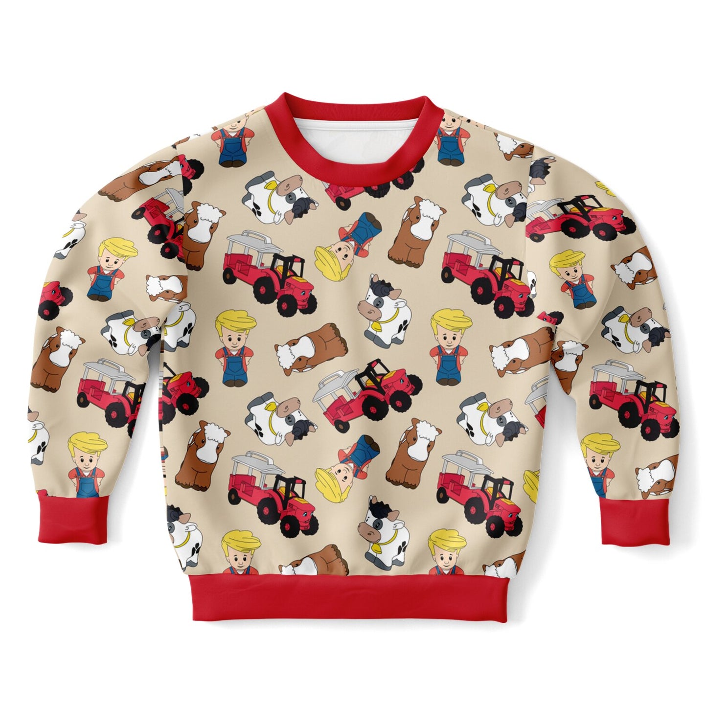 Farm Tiny People Crewneck Bamboo French Terry Pullover
