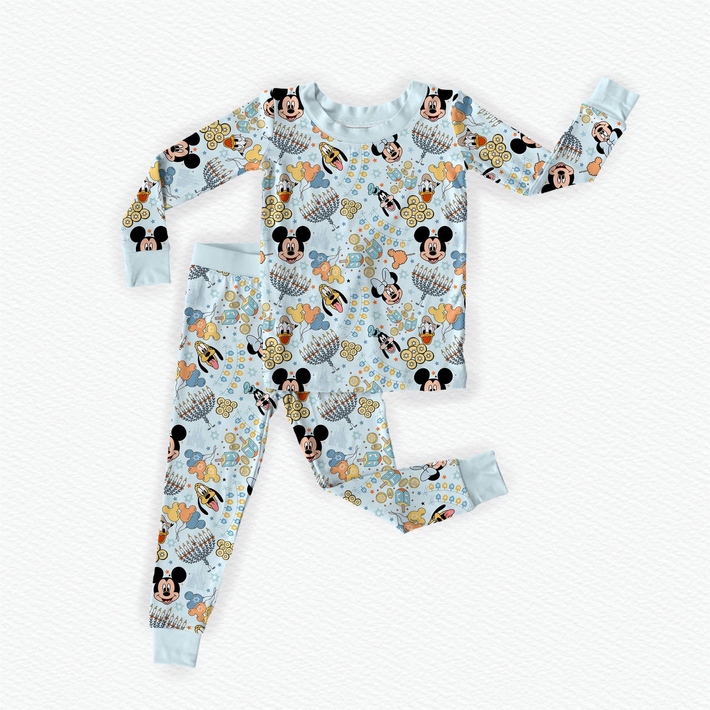 Love You A Latke Bamboo Long Sleeve Two Piece Pajama Set