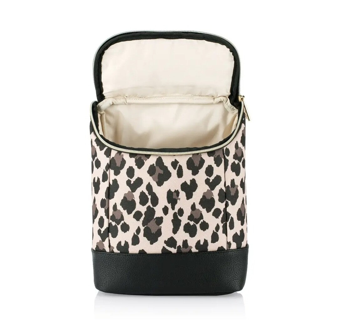 Itzy Ritzy Chill Like A Boss Bottle-Bag Leopard