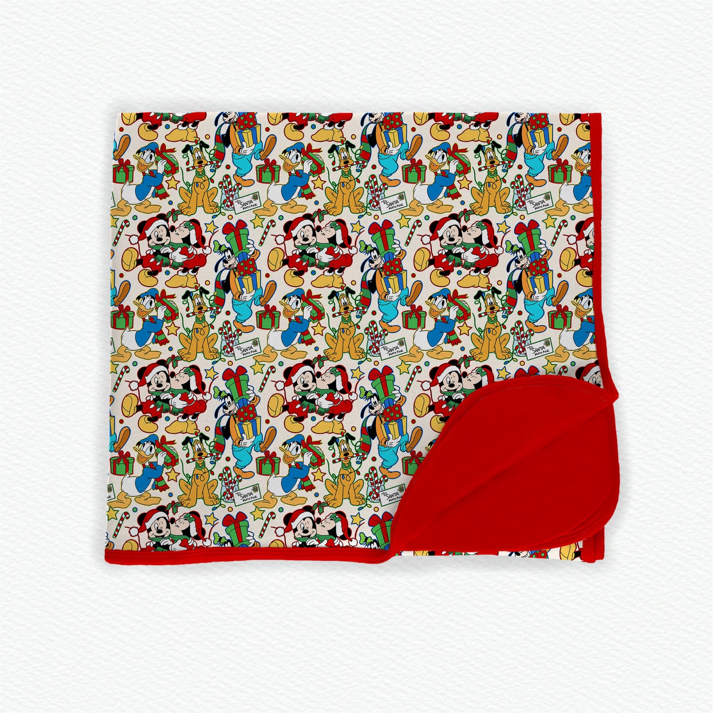 Dear Santa Christmas Double Layer 50x50 Bamboo Blanket