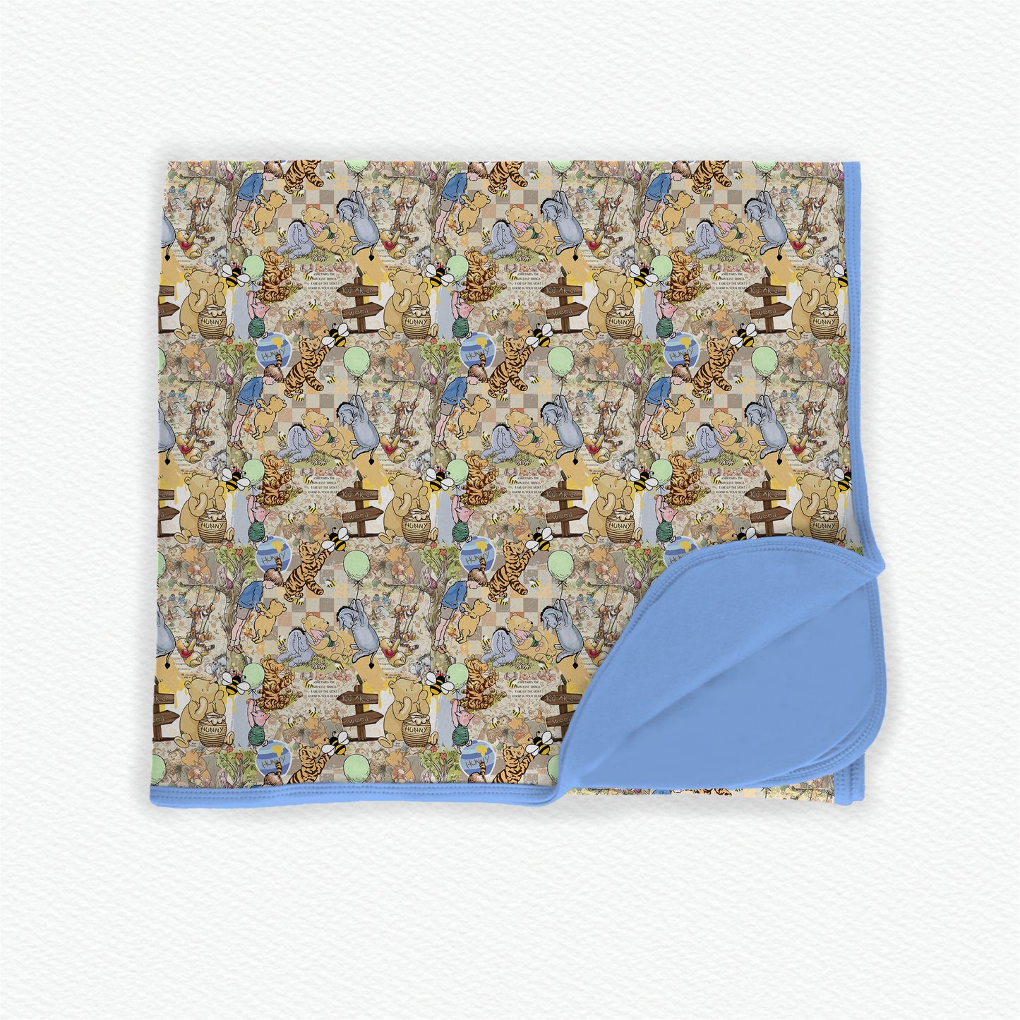 Oh Bother! 50x50 Double Layered Bamboo Blanket