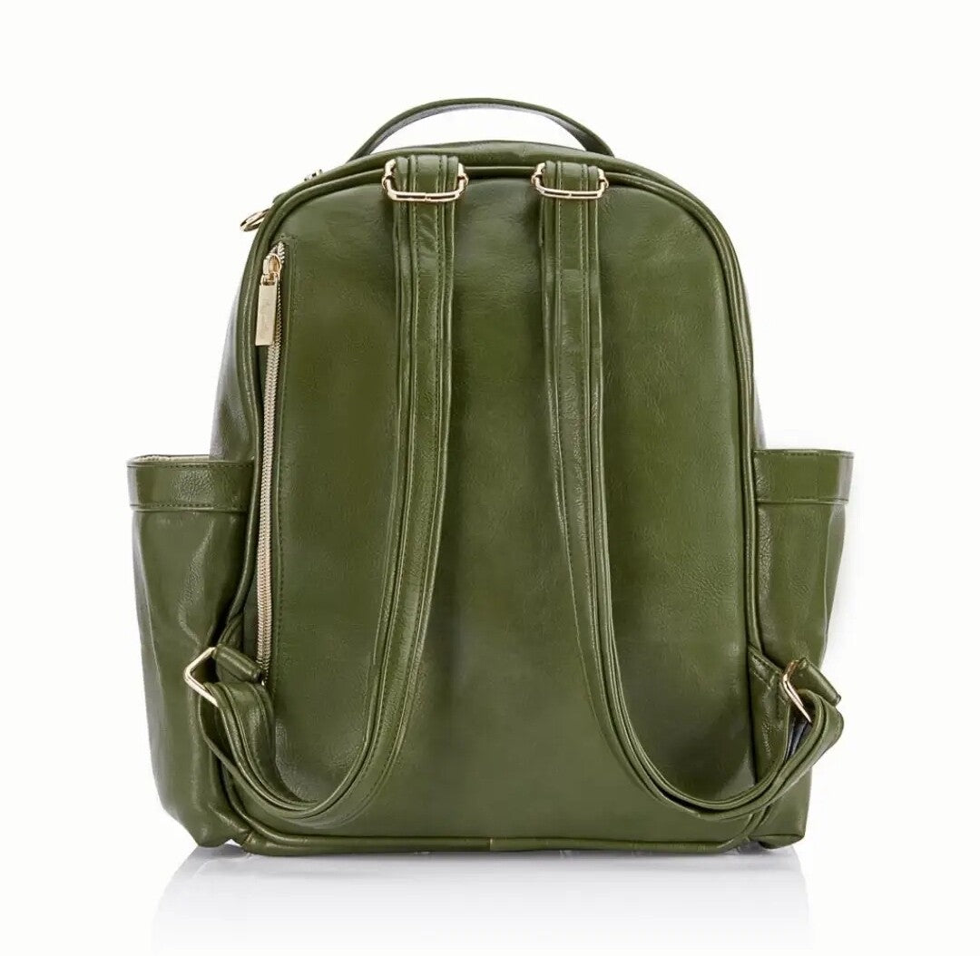 Itzy Ritzy Mini Diaper Bag Boss Backpack- Olive Crew