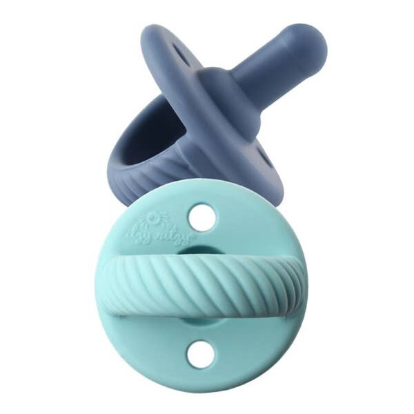 Itzy Ritzy Sweetie Soothers Robin Egg Blue/Nautical Blue Cables