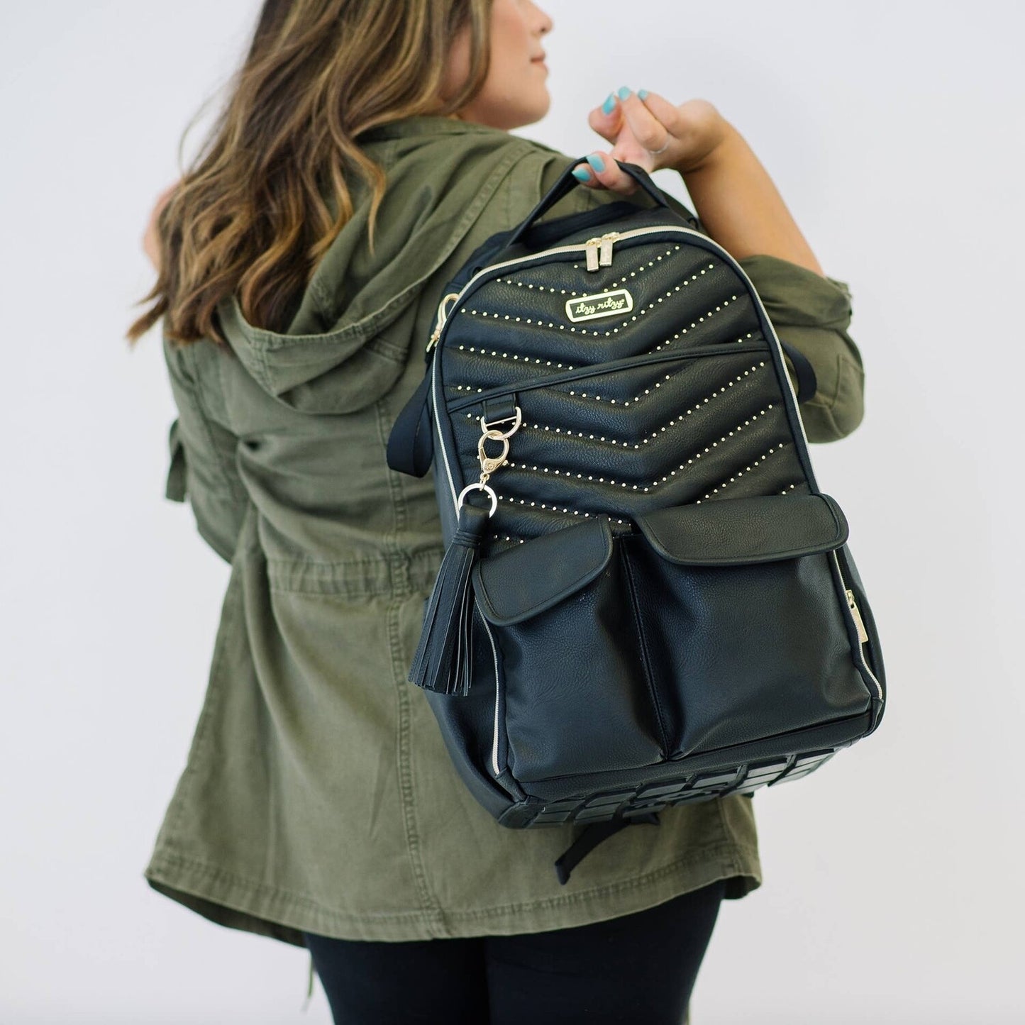 Itzy Ritzy Boss Diaper Bag Backpack Bundle- Rock N Roll