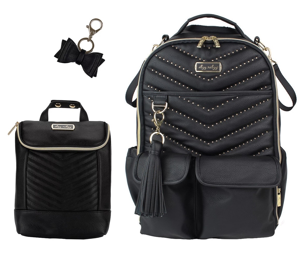 Itzy Ritzy Boss Diaper Bag Backpack Bundle- Rock N Roll