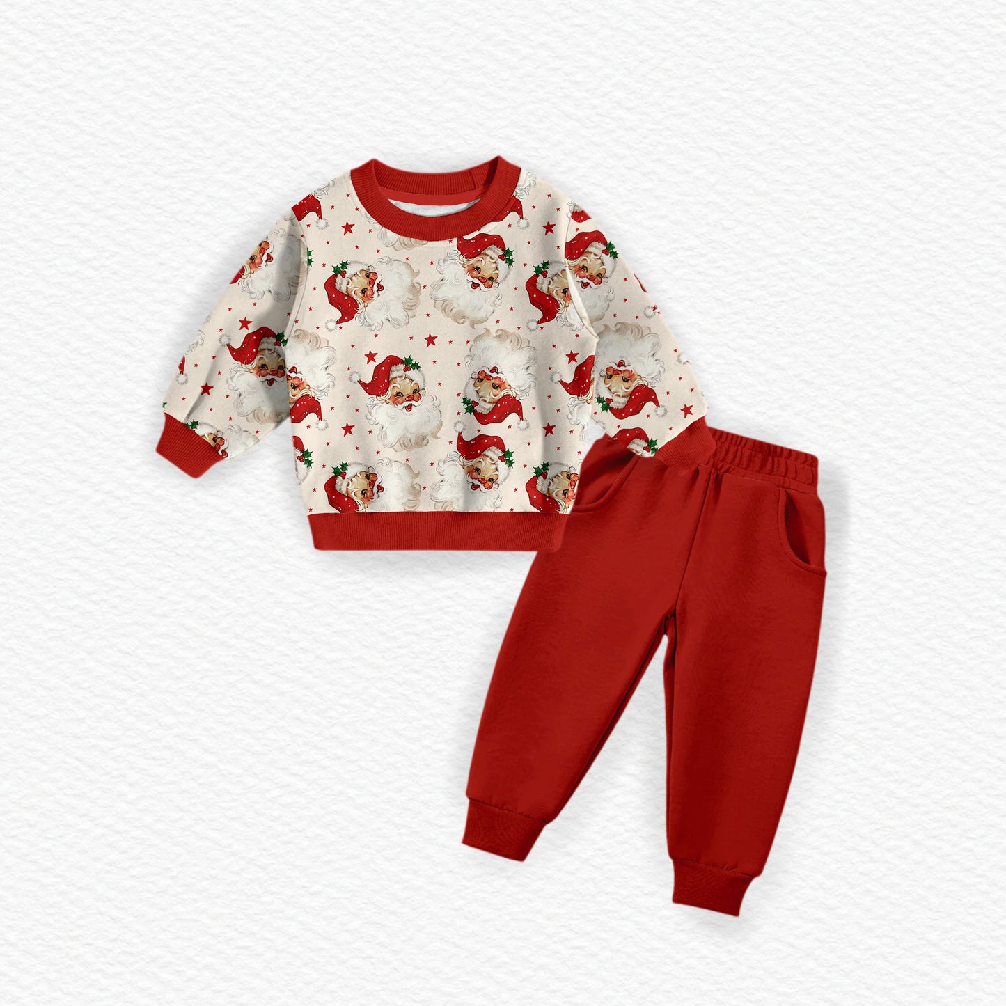 Old Saint Nick Bamboo Crewneck & Jogger Set