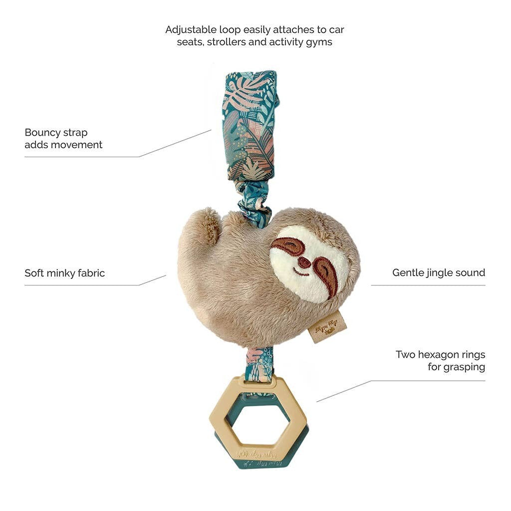 Ritzy Jingle™ Sloth Attachable Travel Toy - Itzy Ritzy