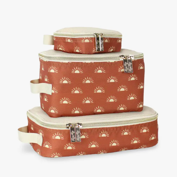 Itzy Ritzy - Pack Like a Boss Terracotta Sun Diaper Bag Packing Cubes