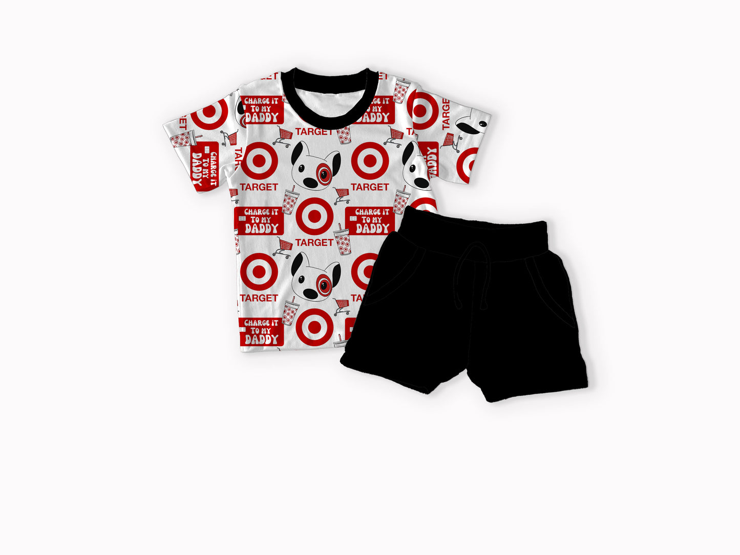 Daddy's Debit Bamboo Tee & Jogger Short Set