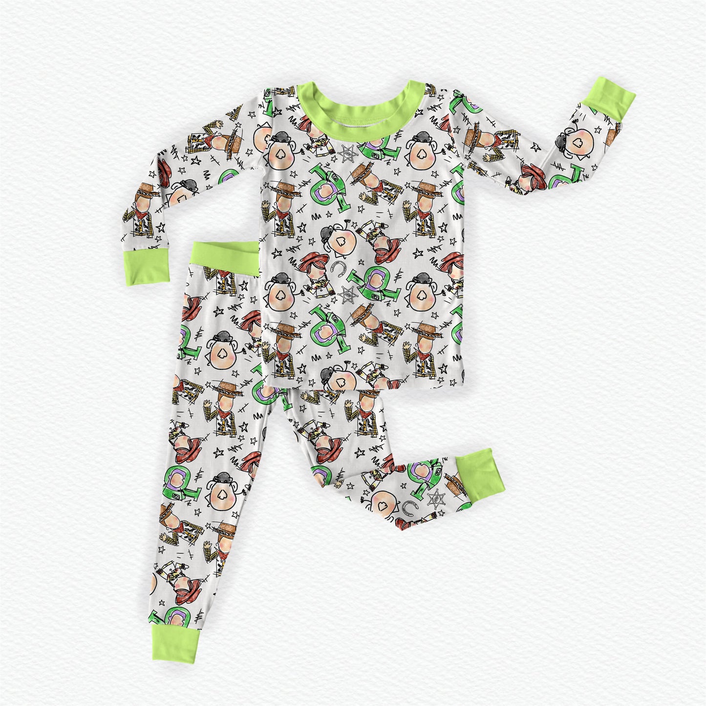 Andy's Art Bamboo Long Sleeve Two Piece Pajama Set
