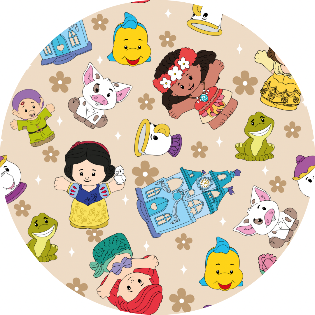 Tan Princess Tiny People Minky Blanket