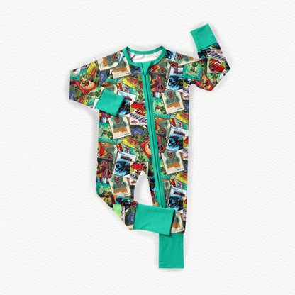 Little Golden Dude Bamboo Zippy Pajamas