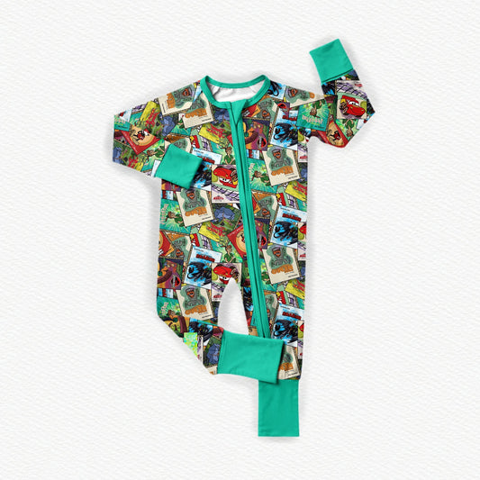 Little Golden Dude Bamboo Zippy Pajamas