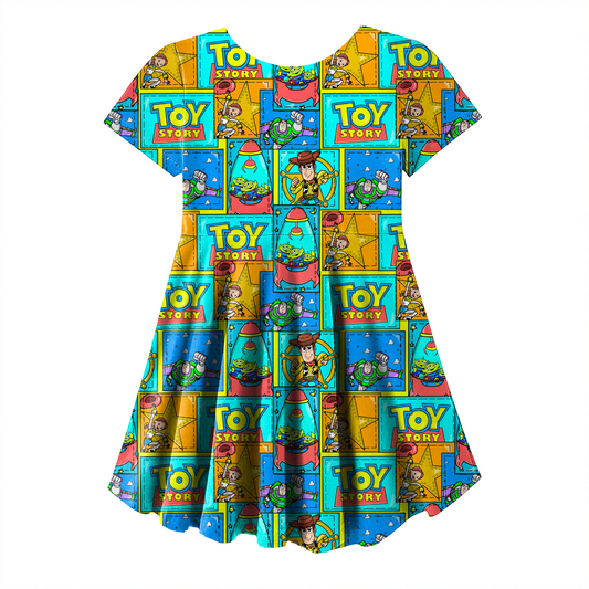 Patchwork Toys Bamboo Short Sleeve Dress