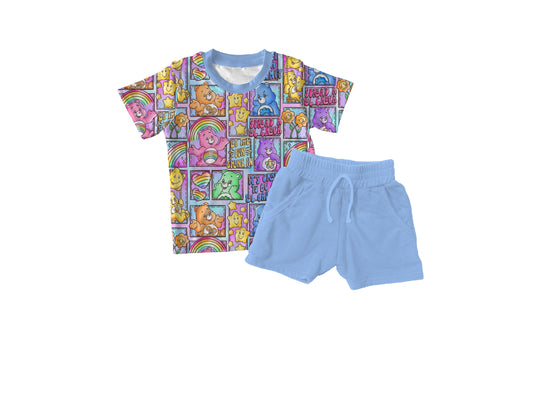Care Bears Patchwork Bamboo T-shirt & Shorts Set