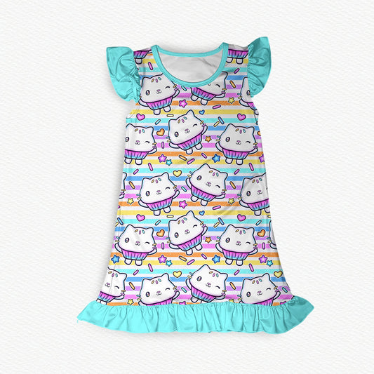 Sprinkle Party! Flutter Sleeve Bamboo Nightgown