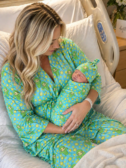 Glo To Sleep Lullabies Bamboo Women's Lounge Robe