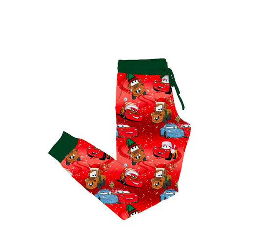 Christmas In Radiator Springs Bamboo Adult Jogger Style Pants