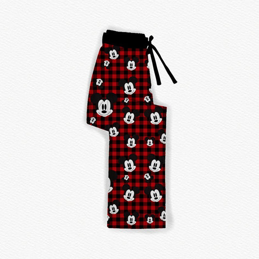 Holiday Mickey Bamboo Adult Straight Leg Style Pants