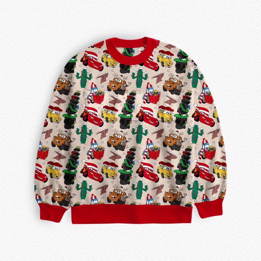 Kachow Christmas Bamboo Adult French Terry Crewneck