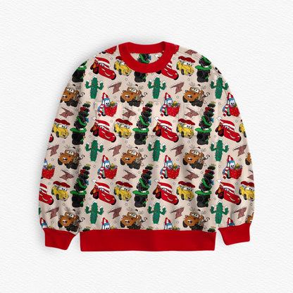 Kachow Christmas Bamboo Adult French Terry Crewneck